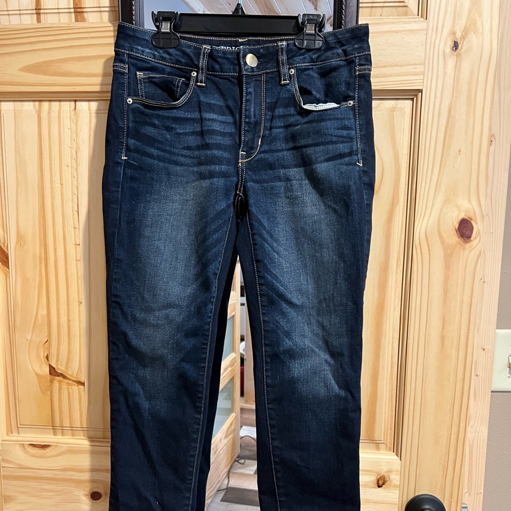 American Eagle Stretch Super Skinny low rise Jeans Size 6 short